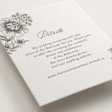 "Wedding Press" - Letterpress Reception Cards in Graphite by Chris Griffith - Detail