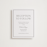 "Mountain Serenity" - Letterpress Reception Cards in Graphite by Lucrecia Caporale - Front
