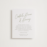 "angeline" - Letterpress Reception Cards in Moss by chocomocacino - Front