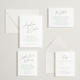 "angeline" - Letterpress Reception Cards in Artichoke by chocomocacino - Invitation Suite
