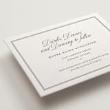 "Putnam" - Letterpress Reception Cards in Moss by Megan Davis - Detail