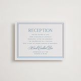 "ricciarelli" - Letterpress Reception Cards in Denim by chocomocacino - Front