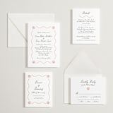 "Ocean Love" - Letterpress Reception Cards in Paloma | Soft Black by Alston Foster - Invitation Suite