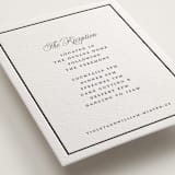 "The Day" - Letterpress Reception Cards in Soft Black by mo kelley - Detail