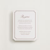 "Avery" - Letterpress Reception Cards in Cinnamon by Jennifer Postorino - Front
