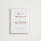"Avery" - Letterpress Reception Cards in Dusty Rose by Jennifer Postorino - Front