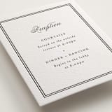 "Timeless Together" - Letterpress Reception Cards in Soft Black by Carolyn MacLaren - Detail