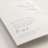 "Perennial" - Letterpress Reception Cards in Cucumber by Amy Kross - Detail