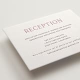 "In Love" - Letterpress Reception Cards in Azalea Pink by Vanessa Doyle - Detail