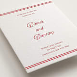 "Ritzy" - Letterpress Reception Cards in Scarlet by Nicoletta Savod - Detail