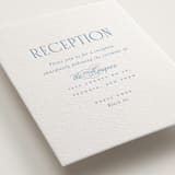 "Hamptons" - Letterpress Reception Cards in Sky Blue by Hudson meet Rose - Detail