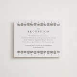 "Cosette" - Letterpress Reception Cards in Graphite by Melanie Kosuge - Front