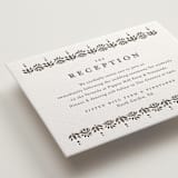 "Cosette" - Letterpress Reception Cards in Graphite by Melanie Kosuge - Detail
