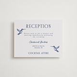 "Botanical Dream" - Letterpress Reception Cards in Lapis by Sherley Ferreira - Front