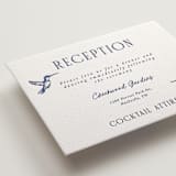 "Botanical Dream" - Letterpress Reception Cards in Lapis by Sherley Ferreira - Detail
