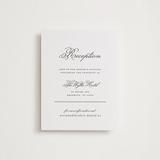 "Bliss" - Letterpress Reception Cards in Soft Black by Kelly Watkins - Front