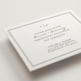 "The Verdure Suite" - Letterpress Reception Cards in Moss by Brittney Jensen - Detail