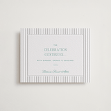 "Isle" - Letterpress Reception Cards in Seafoam by Megan Davis - Front