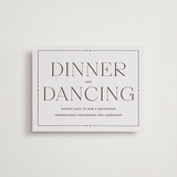 "Quiet Luxury" - Letterpress Reception Cards in Coffee by Oscar and Emma - Karly Depew - Front