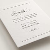 "Willow" - Letterpress Reception Cards in Coffee by Snow and Ivy - Detail