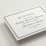 "Fresh Classic" - Letterpress Reception Cards in Cucumber by letterfix - Detail