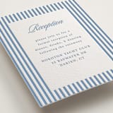 "Catamaran" - Letterpress Reception Cards in Provincial Blue by Morgan Kendall - Detail