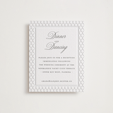 "Kamal" - Letterpress Reception Cards in Soft Black by Oma N. Ramkhelawan - Front