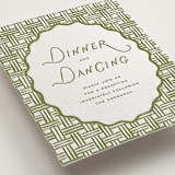 "Marshland" - Letterpress Reception Cards in Pistachio by Oscar and Emma - Karly Depew - Detail