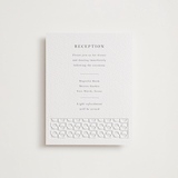 "cerchi" - Letterpress Reception Cards in Stone by Vera Lim - Front