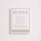 "Parker" - Letterpress Reception Cards in Matte Gold by Angela Garrick - Front