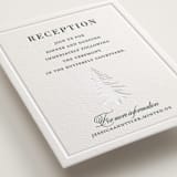 "Evergreen" - Letterpress Reception Cards in Stone by Teju Reval - Detail