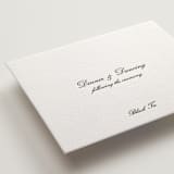 "Cornelia" - Letterpress Reception Cards in Soft Black by Megan Davis - Detail