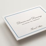 "Aperitif" - Letterpress Reception Cards in Sky Blue by Megan Davis - Detail