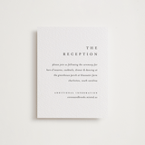 "Floral Cascade" - Letterpress Reception Cards in Soft Black by Pixel and Hank - Front