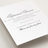 "classic composition" - Letterpress Rehearsal Dinner Cards in Soft Black by Olivia Raufman - Detail