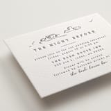 "fresh air" - Letterpress Rehearsal Dinner Cards in Stone by Anastasia Makarova - Detail