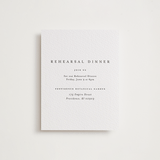 "A Thousand Years" - Letterpress Rehearsal Dinner Cards in Soft Black by Design Lotus - Front