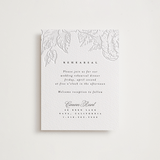 "Garden" - Letterpress Rehearsal Dinner Cards in Garden by Leah Bisch - Front