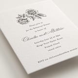 "Wedding Press" - Letterpress Rehearsal Dinner Cards in Graphite by Chris Griffith - Detail