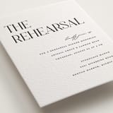 "Tallest" - Letterpress Rehearsal Dinner Cards in Soft Black by Pixel and Hank - Detail