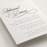 "Us" - Letterpress Rehearsal Dinner Cards in Soft Black by Nicole Walsh - Detail