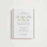 "Putnam" - Letterpress Rehearsal Dinner Cards in Moss by Megan Davis - Front