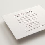 "chic" - Letterpress Rehearsal Dinner Cards in Burnt Sienna by Vanessa Doyle - Detail