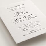 "modern classic" - Letterpress Rehearsal Dinner Cards in Soft Black by Tamara Hilje - Detail