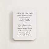 "palazzo" - Letterpress Rehearsal Dinner Cards in Soft Black by Benita Crandall - Front