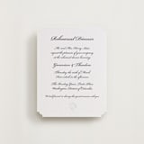 "Astor Elegance" - Letterpress Rehearsal Dinner Cards in Soft Black | Blind Deboss by Clover and Lamb - Front