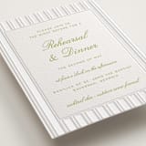 "Calia " - Letterpress Rehearsal Dinner Cards in Avocado by Ani Somi - Detail