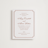 "Avery" - Letterpress Rehearsal Dinner Cards in Dusty Rose by Jennifer Postorino - Front