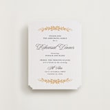 "Lake Como" - Letterpress Rehearsal Dinner Cards in Maraschino | Soft Black by Kate Ahn - Front