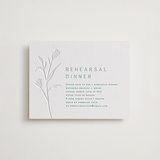 "Perennial" - Letterpress Rehearsal Dinner Cards in Cucumber by Amy Kross - Front